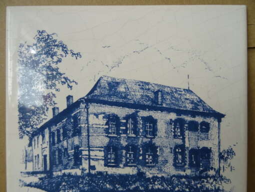 Delfts blauwe tegel Sphinx Maastricht vintage
