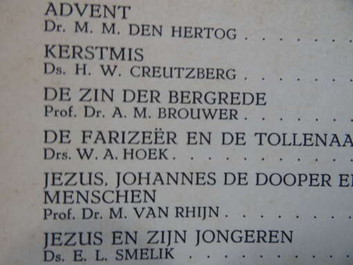 Dr. S. F. H. J. Berkelbach v. d. Sprenkel e.a. Het leven van Jezus