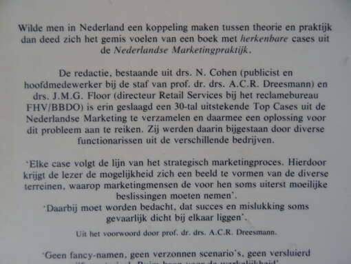 N. Cohen J. M. G. Floor Top Cases uit de Nederlandse Marketing