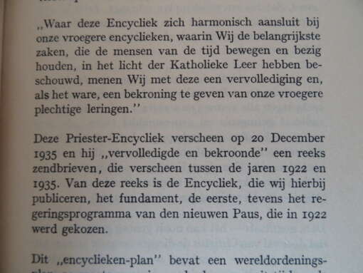 Dr. Pieter Steur C.M. De vrede volgens Pius XI Gods plan nu