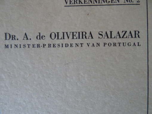 Dr. A. de Oliveira Salazar Corporatief Portugal