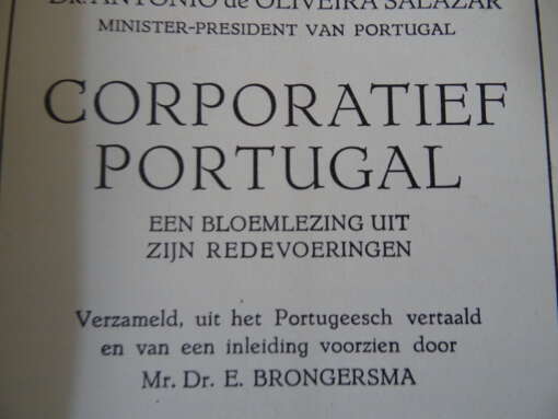 Dr. A. de Oliveira Salazar Corporatief Portugal