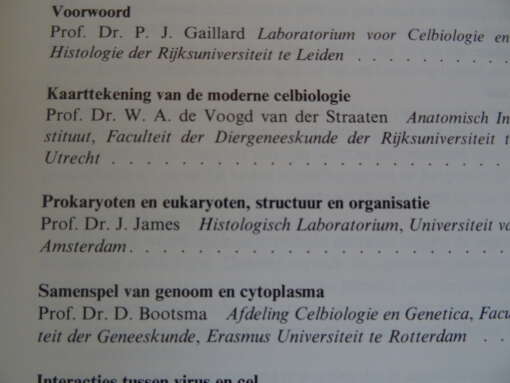 P. van Duijn Celbiologie