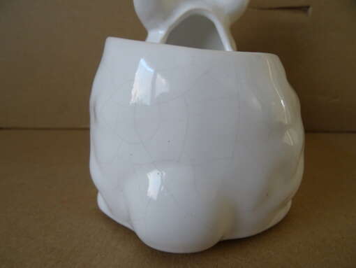Porseleinen bloempot konijn paashaas 14cm