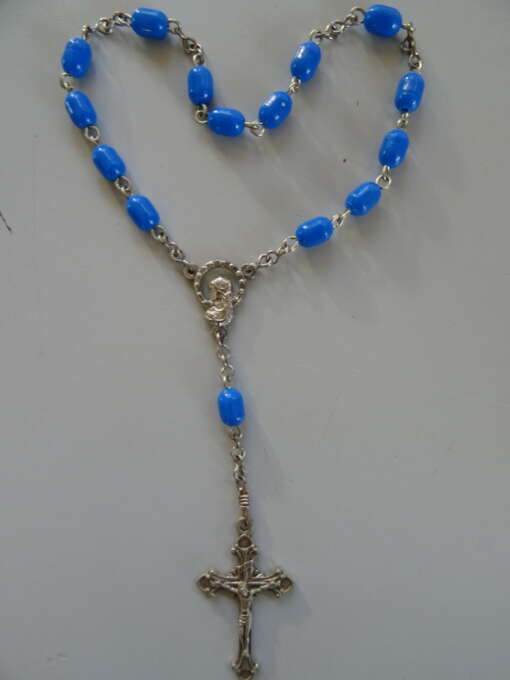 Hand rozenkrans Heilige Maria en Jezus 19cm