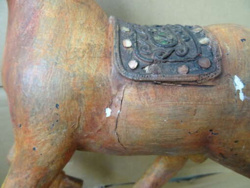 Collectie houten paarden Opknappers