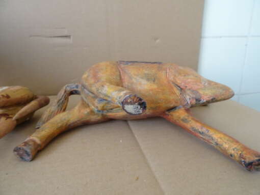 Collectie houten paarden Opknappers