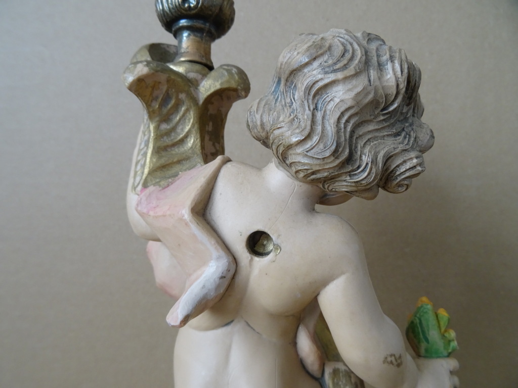 Vintage lamp engel Simonelli Fontanini 19cm - Afbeelding 16