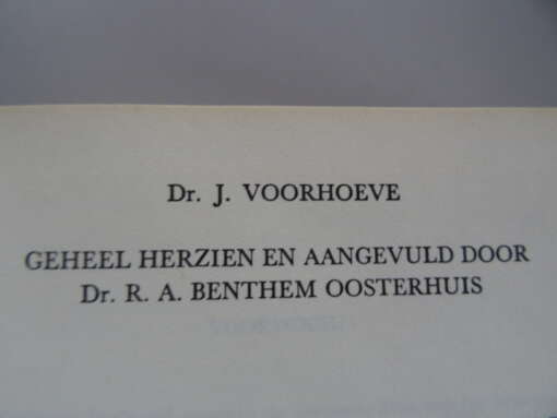 Dr. J. Voorhoeve Homeopathie in de praktijk