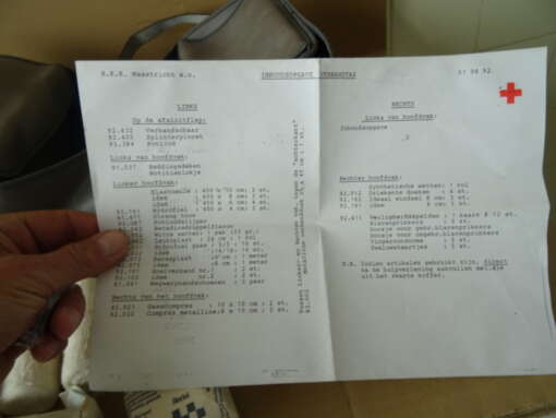 Rode Kruis tas verbandtas gevuld vintage