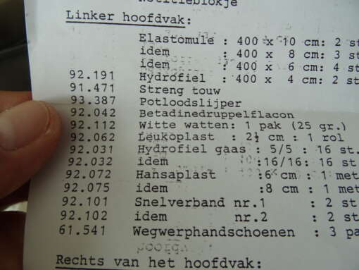 Rode Kruis tas verbandtas gevuld vintage