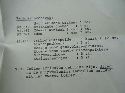 Rode Kruis tas verbandtas gevuld vintage