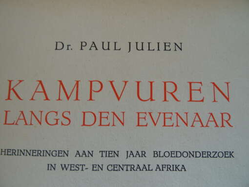 Dr. Paul Julien Kampvuren langs den evenaar