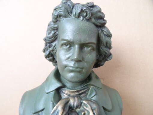 Vintage borstbeeld Beethoven 23cm