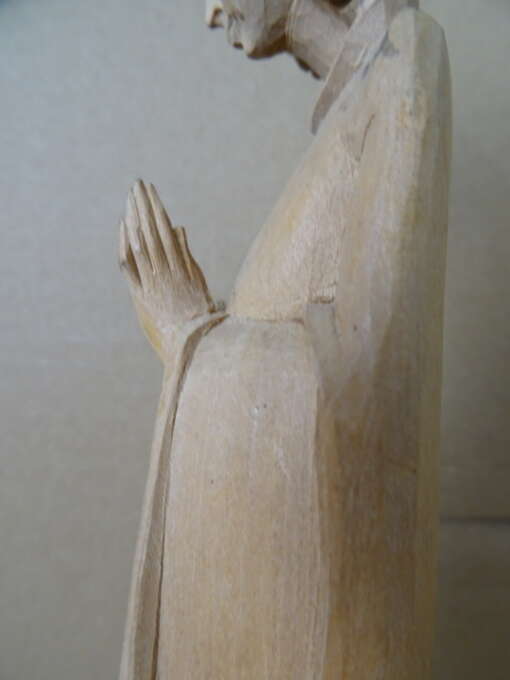 Fraai houten Mariabeeldje 26cm vintage