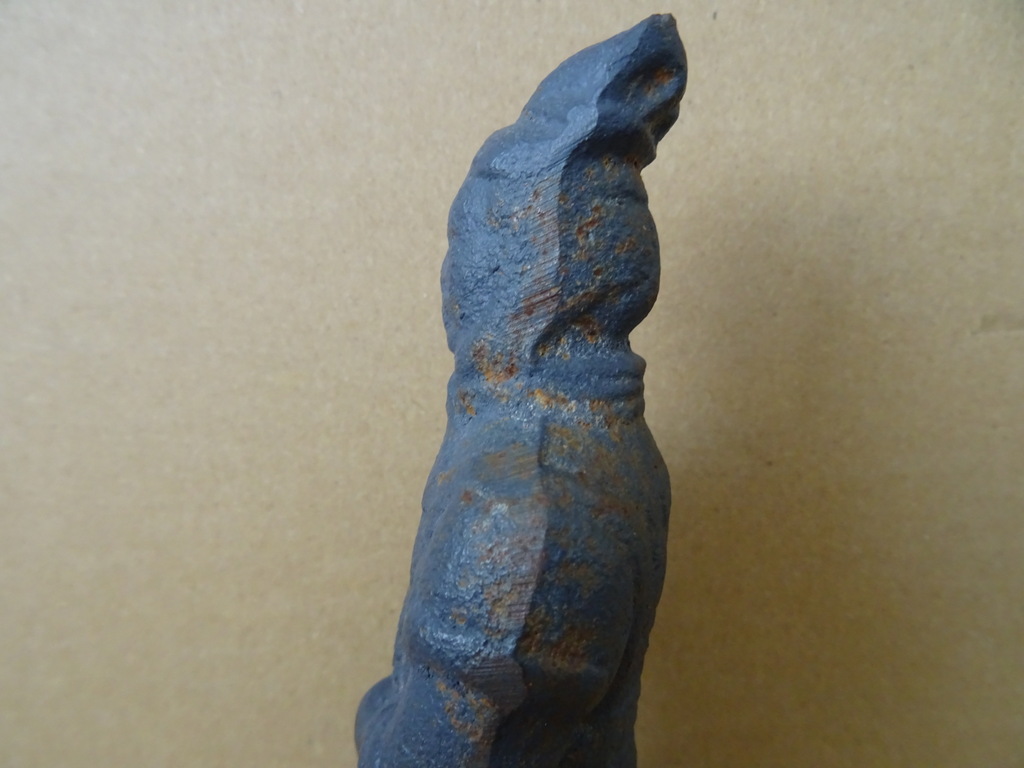 Vintage Chinees beeld terracotta leger gietijzer 16cm Vintage Chinees beeld terracotta leger gietijzer 16cm