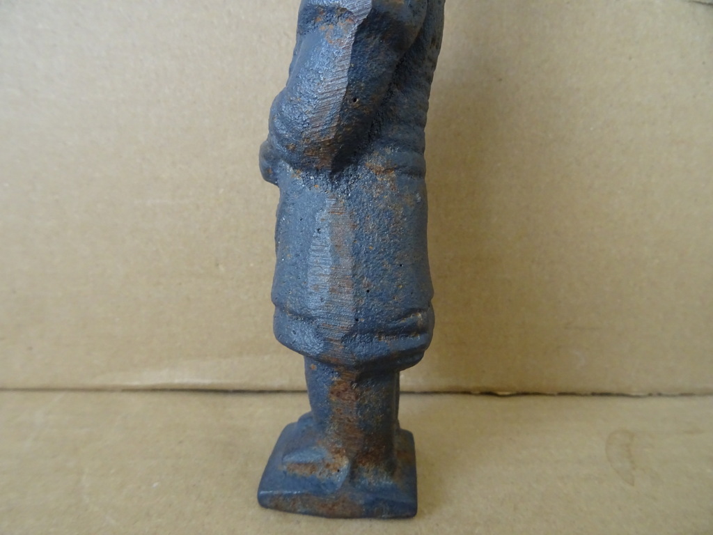 Vintage Chinees beeld terracotta leger gietijzer 16cm Vintage Chinees beeld terracotta leger gietijzer 16cm