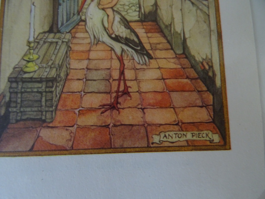 Collectie 120 vintage geboortekaartjes o.a. Anton Pieck Kunst Adelt - Afbeelding 8