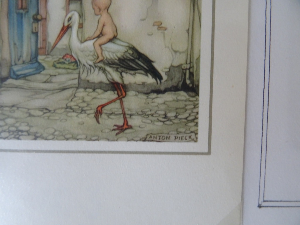 Collectie 120 vintage geboortekaartjes o.a. Anton Pieck Kunst Adelt - Afbeelding 9