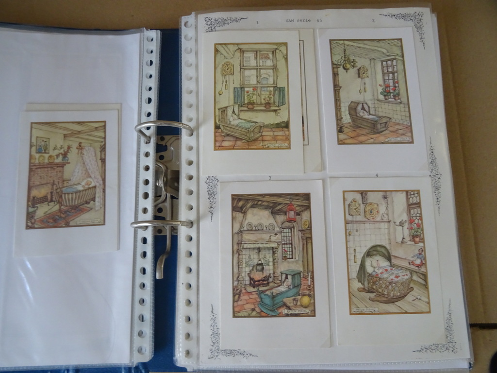 Collectie 120 vintage geboortekaartjes o.a. Anton Pieck Kunst Adelt - Afbeelding 11