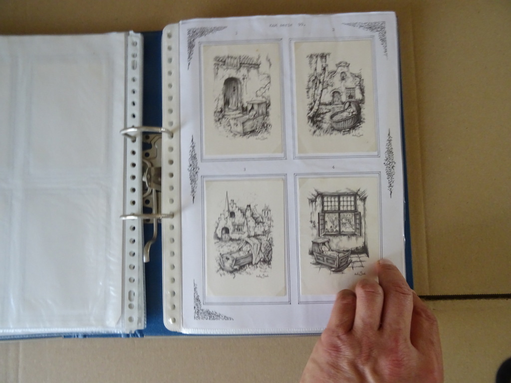 Collectie 120 vintage geboortekaartjes o.a. Anton Pieck Kunst Adelt - Afbeelding 20
