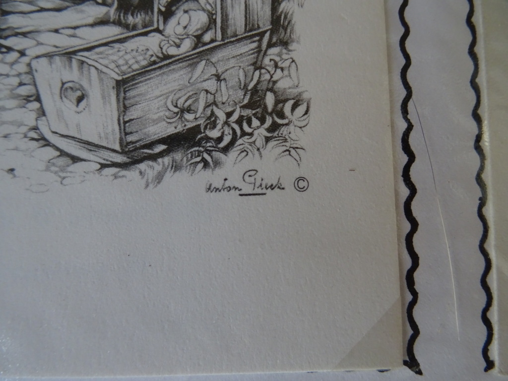 Collectie 120 vintage geboortekaartjes o.a. Anton Pieck Kunst Adelt - Afbeelding 22