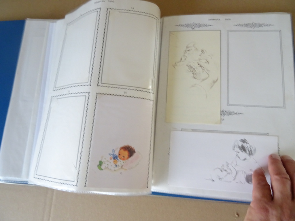Collectie 120 vintage geboortekaartjes o.a. Anton Pieck Kunst Adelt - Afbeelding 33