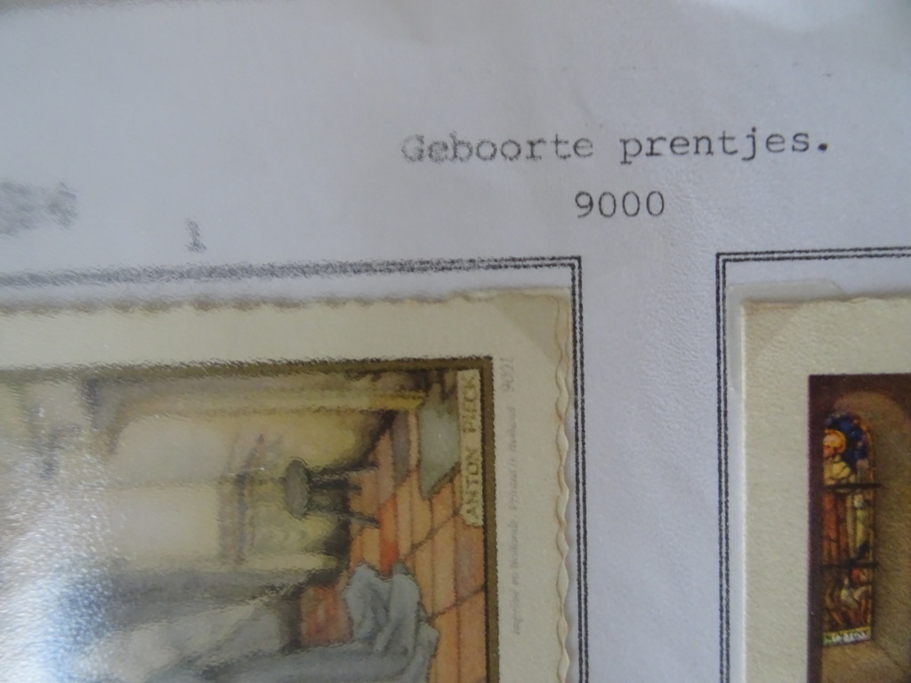 Collectie 120 vintage geboortekaartjes o.a. Anton Pieck Kunst Adelt - Afbeelding 48