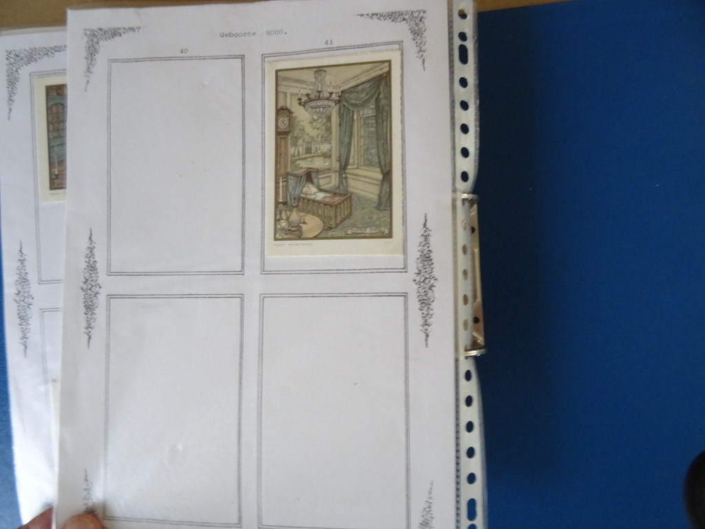 Collectie 120 vintage geboortekaartjes o.a. Anton Pieck Kunst Adelt - Afbeelding 56