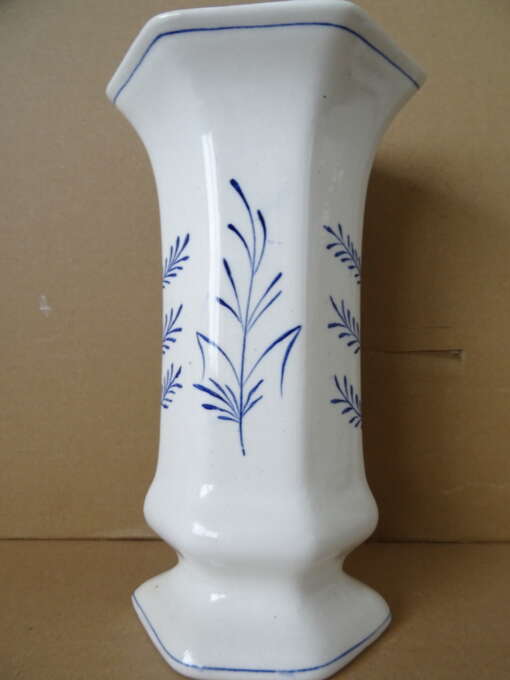 Antieke Delfts blauwe vaas 25cm