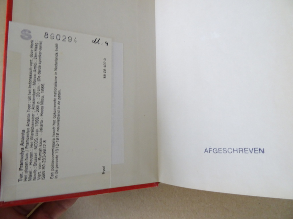 Pramoedya Ananta Toer Het glazen huis - Afbeelding 5