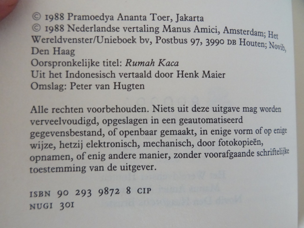 Pramoedya Ananta Toer Het glazen huis - Afbeelding 16