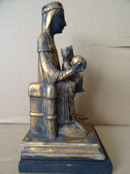 Mariabeeld De Zwarte Madonna van Montserrat 15cm