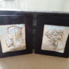 Icoontjes de Moeder Gods en Jezus Christus 8x9cm