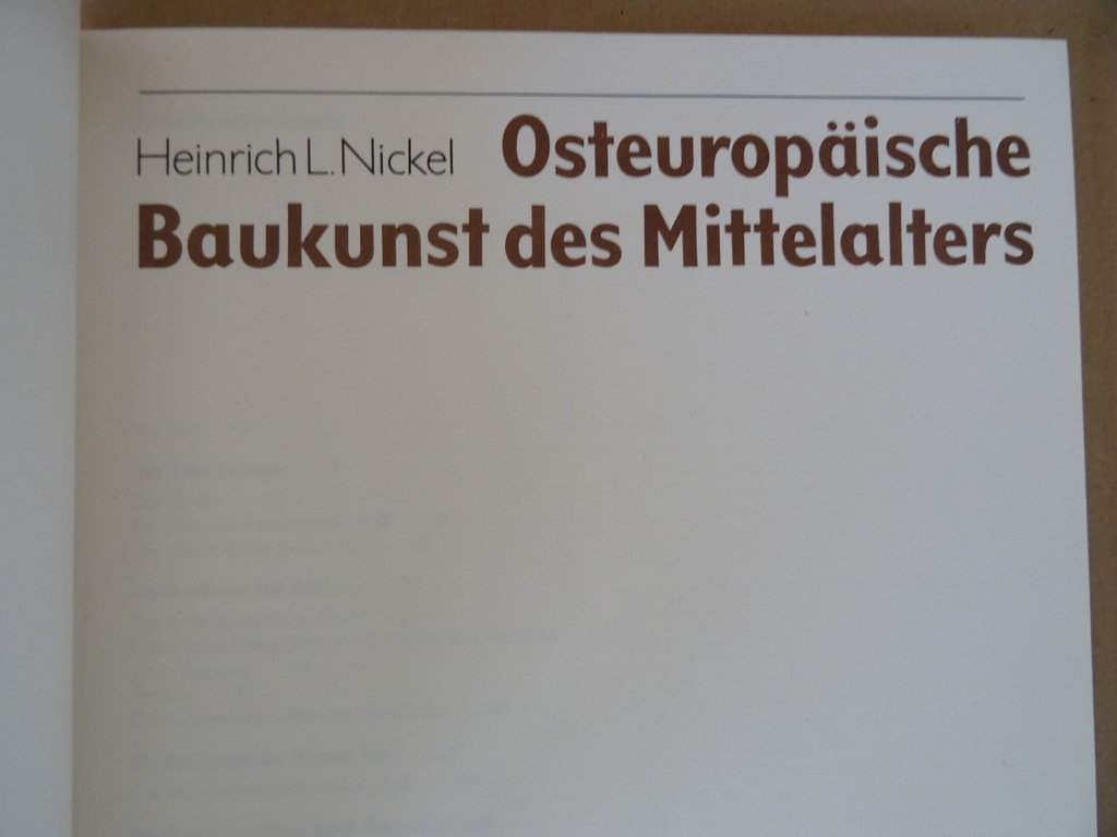 Heinrich L. Nickel Osteuropäische Baukunst des Mittelalters - Afbeelding 10