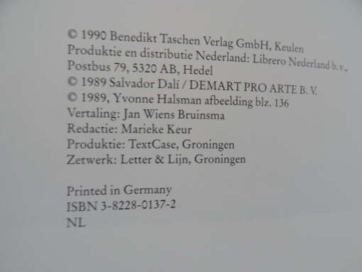 Robert Descharnes Gilles Néret Salvator Dalí 1904-1989