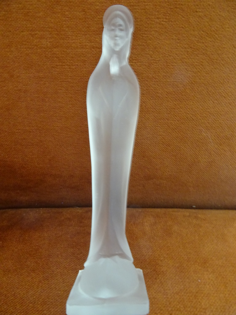 Glazen Mariabeeldje Praag 15cm - Afbeelding 3