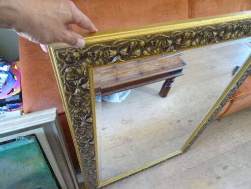 Enorme facet geslepen spiegel 75x106cm