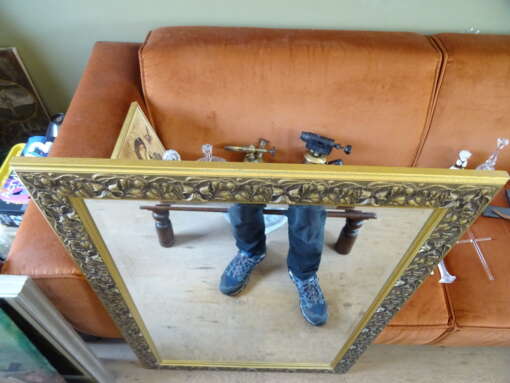 Enorme facet geslepen spiegel 75x106cm
