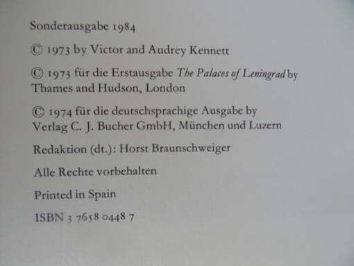 Victor und Audrey Kennet Die Paläste von Leningrad