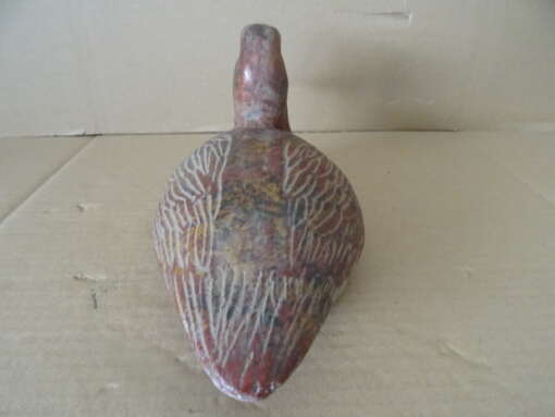 Antiek aardewerk beeld eend of lokeend 29cm