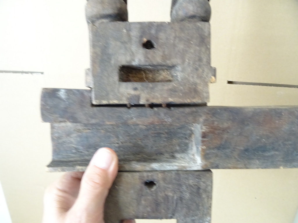 Houten sluis slot Dogon Mali 34cm - Afbeelding 17
