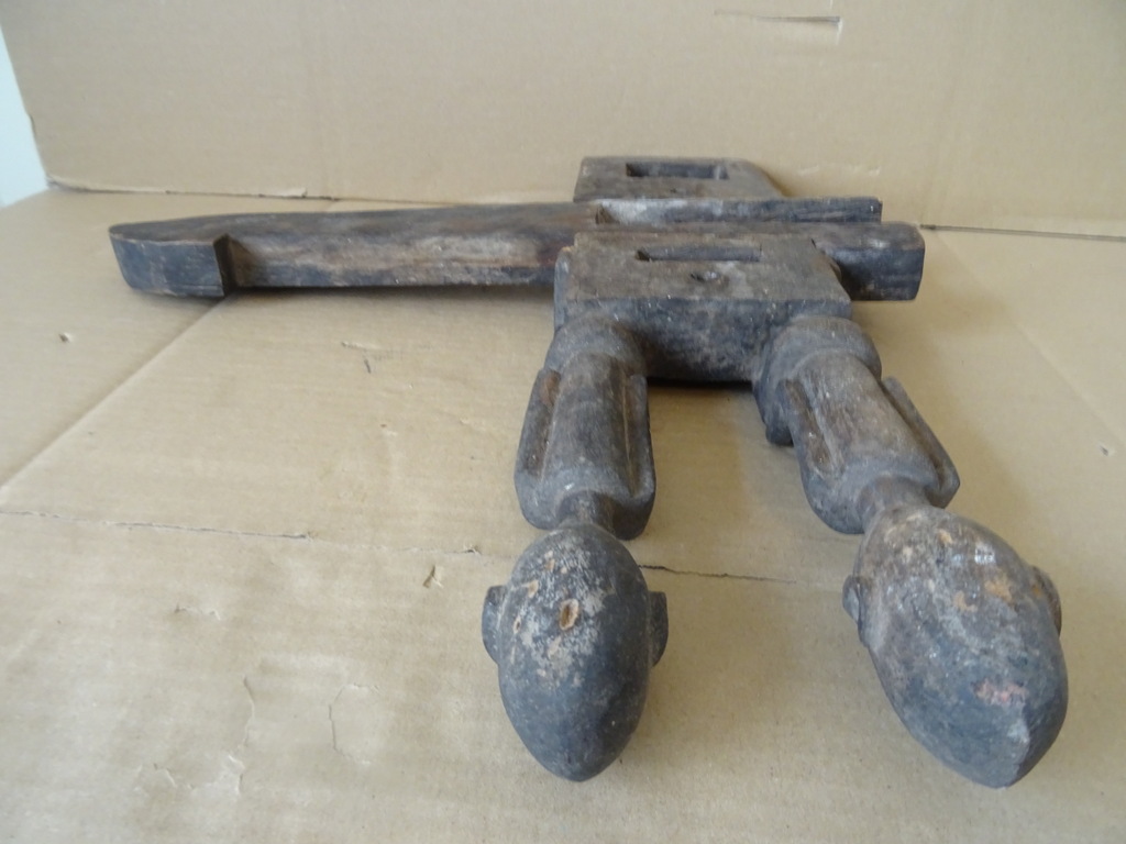 Houten sluis slot Dogon Mali 34cm - Afbeelding 20