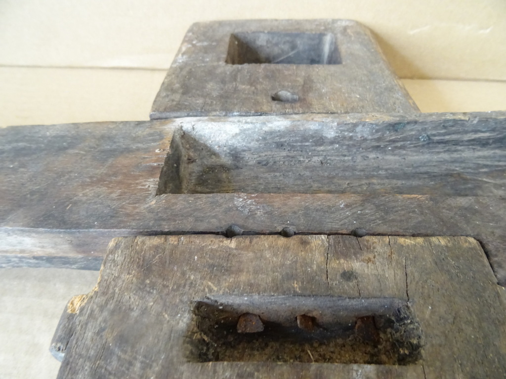 Houten sluis slot Dogon Mali 34cm - Afbeelding 21