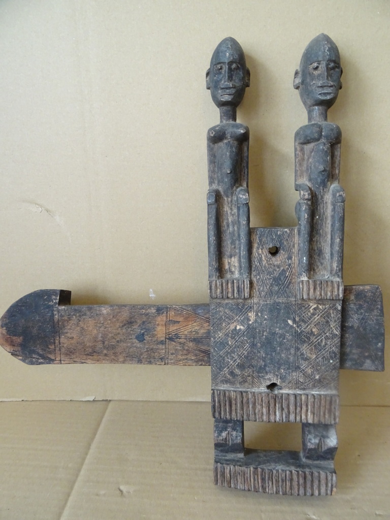 Houten sluis slot Dogon Mali 34cm - Afbeelding 28