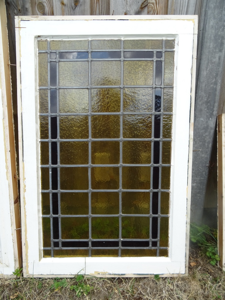 Collectie van 5 glas in lood kozijnen Bezorging mogelijk - Afbeelding 3