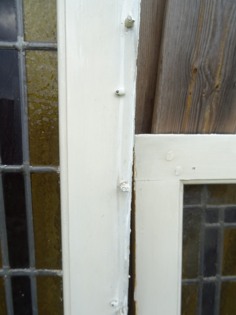 Collectie van 5 glas in lood kozijnen Bezorging mogelijk - Afbeelding 15