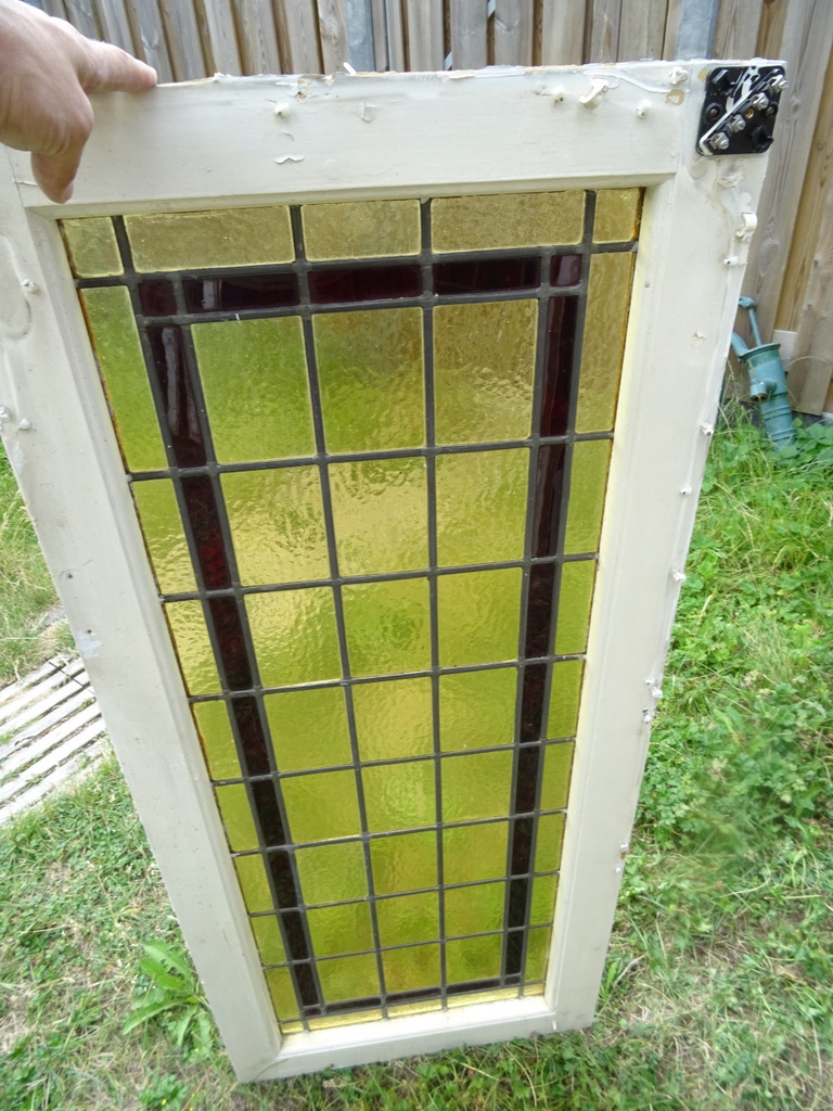 Collectie van 5 glas in lood kozijnen Bezorging mogelijk - Afbeelding 26