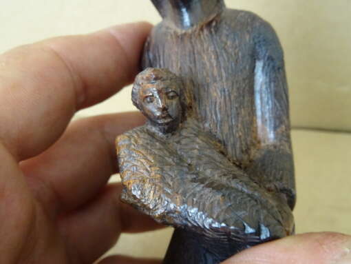 Houten Mariabeeldje 15cm volkskunst