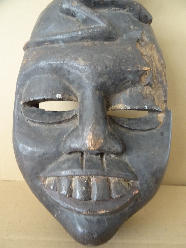Occult masker met schedel en slang 44cm - Afbeelding 6